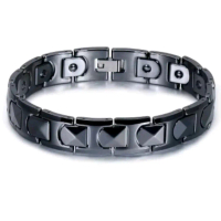 Gelang Kesehatan Asli Pria & Wanita Cramik Tungsten Bio G Magnetik Amega Germanium Pria & Wanita 100