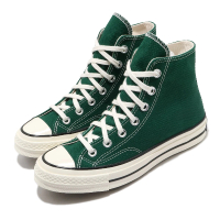 【CONVERSE】休閒鞋 All Star 高筒 穿搭 男女鞋 基本款 帆布 簡約 情侶鞋 三星黑標 綠 米白(168508C)