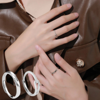 【KT DADA】情侶戒指 求婚戒指 結婚戒指 純銀戒指 鋯石戒指 男女對戒 結婚對戒 銀戒 可調節戒指