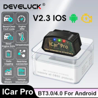 iCar Pro elm327 V2.3 OBD 2 OBD2 Car Auto diagnostic Tools WIFI Bluetooth 4.0 for Android/IOS Apple BT3.0 For Android Car Scanner