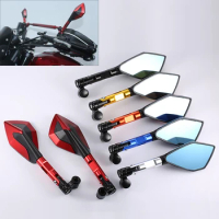 Universal 8mm 10mm motorcycle rearview mirror CNC aluminum alloy for Ducati 848 1098 / R Monster 695 696 796 821 1000 1100 EVO