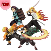 Kimetsu No Yaiba figure Demon Slayer Tanjirou , Kyoujurou , Zenitsu cực ngầu . figure thanh gươm diệ
