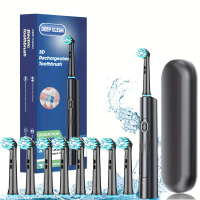 Sonic Electric Toothbrush with 8 One Bruch Head, USB Rechargeable, Equipped with 600 MA Lithium Batt