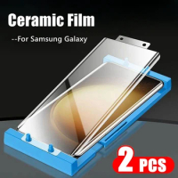Ceramic Film for Samsung Galaxy S23 ultra, S22 ultra , S24 S21 ultra , note 20 Ultra curved screen protector not glass