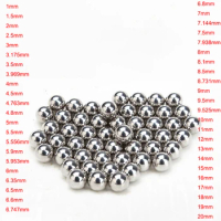 Steel Balls 1/1.5/2/2.5/3/3.175/3.5/3.969/4/4.5/4.763/4.8/5-20mm Solid Carbon Steel Balls Slingshot Hunting Ball