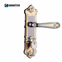 Customized Boutique New Zinc Alloy Handle Lock Mute Lockset Hardware Accessories Room Decoration Materials Door Locks