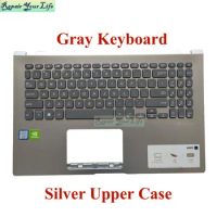 US English Palmrest Keyboard for ASUS VIVOBOOK 15 X509 X509FA X509FB X509FJ M509 D509 90NB0MZ2-R33US0 C Part Upper Case New