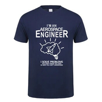 New Aerospace Engineer T Shirt Men Cotton Short Sleeve Space Engineer Tops Cool Man T-shirt JL-148