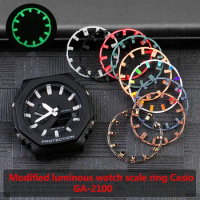 For Farm Oak Casio GA2100 GA2110 Strap Watch Lume Dial Supporter Modification Luminous Watch Scale Ring Silicone DIY Accessories