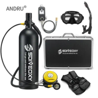 2L Scuba Diving Equipment/gear D Set Mini Tank Mask/Adapter Cylinder Oxygen Bottle Underwater Snorkeling
