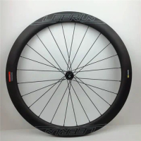 700C U Shaped Road Carbon Disc wheels Tubular Clincher Disc Brake 38/45/50/60mm Cyclocross road bike cycling With 411/412 hub