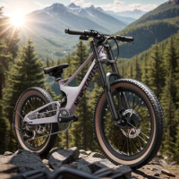 22 inch Full Suspension MTB children's soft tail mountain bike magnesium alloy 7 speed Downhill Bike dual disc brake bicicletas