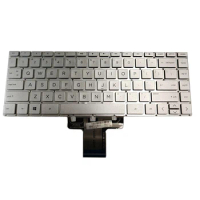 US silver keyboard For HP 14-DG 14-DF 14m-dh 14s-DR 14-DK 14-dq 14s-dq 14-fq