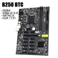 NEW B250 BTC MINING EXPERT 12 PCIE Mining Rig BTC ETH Mining Motherboard LGA1151 USB3.0 SATA3 Intel B250 B250M DDR4
