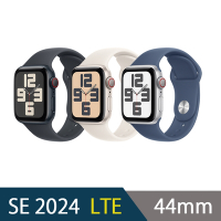 2024 Apple Watch SE2 44mm 鋁金屬錶殼配運動錶帶(GPS+Cellular)