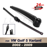 Wiper 13" Rear Wiper Blade &amp; Arm Set Kit For VW Golf V MK 5 2003-2009 2004 2005 2006 Variant Windshield Windscreen Rear Window
