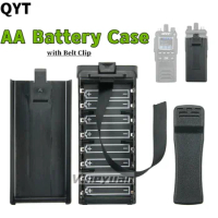 Original QYT 8AA Battery Case for 27MHz CB Walkie Talkie QYT CB-58 Portable Citizen Band Two Way Radio with Belt Clip
