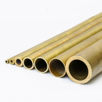 1pcs 38mm*36mm brass tube hollow pipe column straight through pass duct vessel 100/200/300/400/500mm long