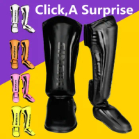 Youth/Adult MMA Boxing Shin Guards Kickboxing Ankle Support Equipment Karate Protectors Sanda Muay Thai Leggings DEO