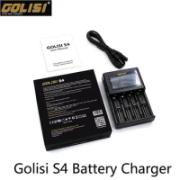 Original Golisi S4 Smart Battery Charger 2A Fast Charging LCD Display For Li-ion Battery 18650 18350 20700 21700 AAA AA Battery