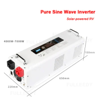 RV/Truck/Caravan 5000w 6000w 4000w 3000w Pure Sine Wave 12V 24V 48V 72V to 220V Frequency Pure Sine Wave Solar Power Inverter
