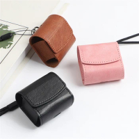 Retro Style Leather Protective Case for Samsung Galaxy Buds Live / Buds Pro Wireless Earphones All-inclusive Headset Storage Bag
