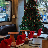 Christmas Chair Cover Christmas Decoration Hat Cafe Decoration Ornament Small Hat Shop Christmas Atm