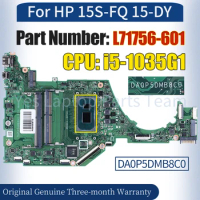 DA0P5DMB8C0 For HP 15S-FQ 15-DY Laptop Mainboard L71756-601 SRGKG i5-1035G1 100％ Tested Notebook Motherboard