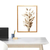Nature Wall Art Canvas Prints Non-framed Golden Plant Reed Botanical Print 11.81x15.75in Aesthetic Canvas Art Decor Boho Wall