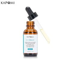Kapomi CE Ferulic Vitamin C Liquid Serum Anti-aging Whitening VC Essence Oil Facial Serum with Hyaluronic Acid &amp; Vitamin E