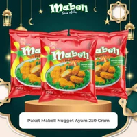 MABELL NUGGET AYAM 250 GRAM CHICKEN NUGGET 250GR (Harga tertera sudah dapat 3 pack)