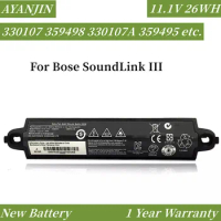 11.1V 26WH 359498 Battery For Bose SoundLink III 330107A 359495 330105 412540 For Bose soundlink Bluetooth Speaker II 404600