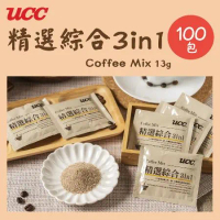 【UCC】精選綜合三合一咖啡粉(13gx100包/盒)