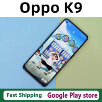 Official Oppo K9 5G Android Phone 4300mAh 65W Charger 6.43" 90HZ 2400X1080 Face ID Snapdragon 768G 64.0MP Screen Fingerprint GPS