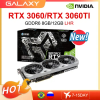 GALAXY Graphic Card GDDR6 rtx 3060 3060Ti 8G 12G Gaming GPU Video Cards 8Pin 192 256 Bit RTX4060 4060TI placa de vídeo RTX3070