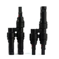 Nối dây năng lượng mặt trời, IP67, 2 đến 1, Đầu nối loại T, Nam sang Nữ, Nối song song năng lượng mặ