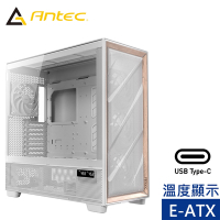 Antec 安鈦克 FLUX PRO White  E-ATX 電腦機殼(白色/溫度顯示)