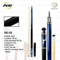 PERI VK SERIES STICK BILLIARD LOW DEFLECTION VK-01 VK-02 VK-03 CUE STICK PLAY BILLIARD SHAFT P20 VK-