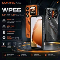Oukitel WP66 Rugged 12GB+512GB 6.6 Inch 11000mAh 5G Android 16 NFC Orange