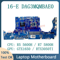 Mainboard For HP 16-E DAG3MQMBAE0 Laptop Motherboard With AMD Ryzen 5 5600H / Ryzen 7 5800H CPU GTX1650 / RTX3050TI 100% Test OK