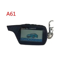 2-way A61 LCD Remote Control Keychain for Key Chain StarLine A61 two way car alarm system Russian 2-way alarm Fob auto-start