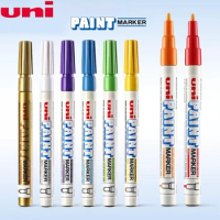 12pcs set UNI Px-20 Paint Pen Touch-up Pen 15-color Waterproof Industrial Non-fading Tire Marker Per