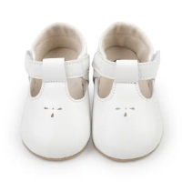 Baby Girl Premium PU Flats Infant First Walker Crib Shoes for Party, Festival, Baby Shower