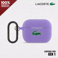 Lacoste Case Airpods Pro LACOSTE Silicone Croc Logo - Parme