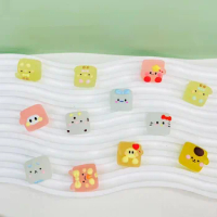 100pcs 20MM Cartoon Luminous Animal Jelly Candy Resin Flat Back Cabochon DIY Scrapbook Cell Phone Decor Crafts Supplies