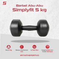 Sportivo Simplyfit Dumbbell Plastik 5KG Dumble/Barbel Plastik/Dumbel