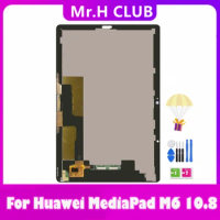 Tested LCD 10.8" For Huawei MediaPad M6 10.8 SCM-W09 SCM-AL09 SM-W09 LCD Display Touch Screen Digitizer Assembly For HUAWEI M6