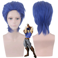 Rambut Palsu Cosplay, Pengembaraan Pelik JoJo, Gaya Biru Diraja, Watak Jonathan Joestar