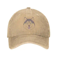 Fashion Unisex Cotton Siberian Husky Baseball Cap Adult Puppy Dog Pet Adjustable Dad Hat Men Women Hip Hop