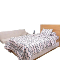 Bedcover Set Bahan Katun dengan Dakron Motif